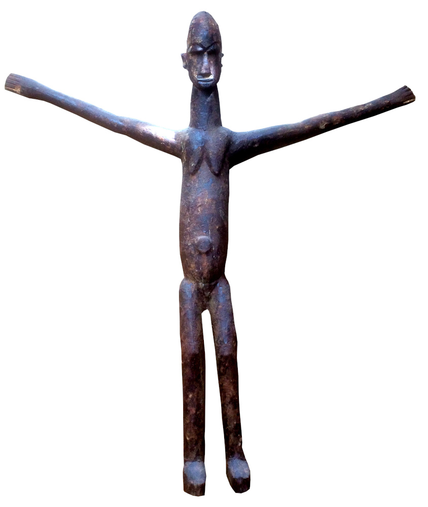 Statue Lobi femme 2 bras levées